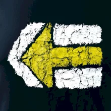 Párová turistická značka žlutá