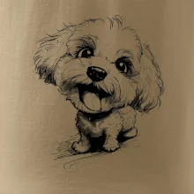 Čiernobiela karikatúra Bišónik