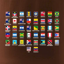 Vlajky štátov - Amerika