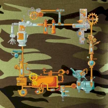 Steampunk farebná zostava