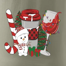 Vianoce, víno a snehuliak