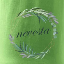 Nevesta kvetinový kruh zelený