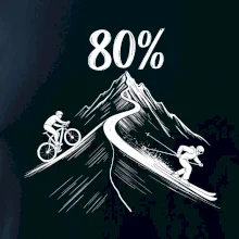 Narodeniny cyklista a lyžiar 80