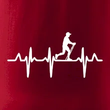 EKG nordic walking muž