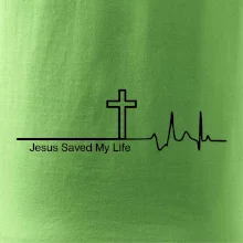 Jesus Saved My Life kríž ekg