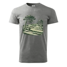 Golfové hřiště v retro rytině