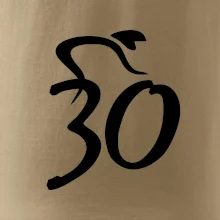 Cyklista oslavuje tridsiatku (30)
