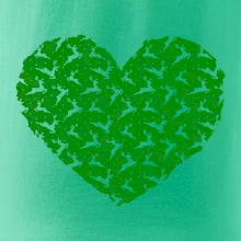 Vianočné jelene v srdci