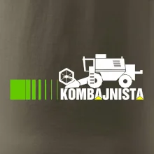 Kombajnista zelená a žltá