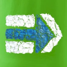 Párová turistická značka modrá