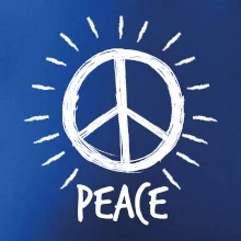 Peace symbol čiernobiely