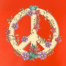 Peace symbol pieskový