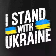 I stand with ukraine tlačiaci nápis