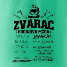 Hodinová mzda zvárač Hodinová mzda zvárač