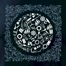 Námorné ikony a ryby