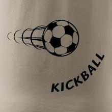 Kickball nápis šikmo