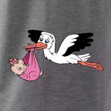 Bocian a bábätko - dievča (Hana-creative) Bocian a bábätko - dievča (Hana-creative)