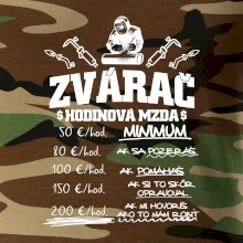 Hodinová mzda zvárač