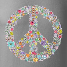 Peace symbol lístočky