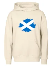 Škótska vlajka kreslená štetcom