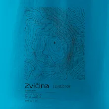 Zvičina - vrstevnice v obdĺžniku