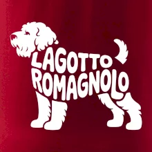 Lagotto romagnolo nápis v tele