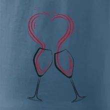 Víno je láska - srdiečka
