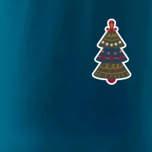 Folklór na prsníku vianočný stromček