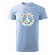 Peace and love symbol