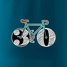 Narodeniny 30 rokov na bicykli