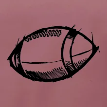 Americký futbal lopta skica