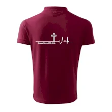 Jesus Saved My Life kríž ekg