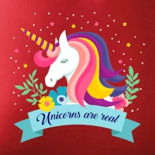 Unicorns are real dúhový Unicorns are real dúhový