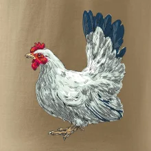 Sliepka kreslená biela Sliepka kreslená biela