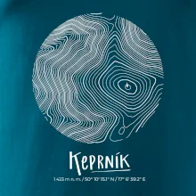 Keprník - vrstevnice v kruhu