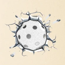 Florbal lopta v triku