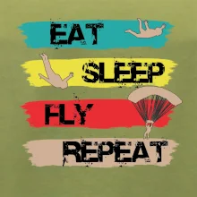 Eat Sleep Fly Repeat Paragliding