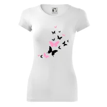 Motýle ružovo čierni