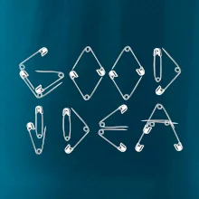 Good Idea nápis zatvárací špendlík