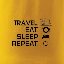 Eat sleep travel - Malý príves Eat sleep travel - Malý príves