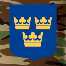 Švédsky znak tri korunky na prsník