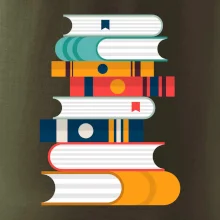 Knihy flat design Knihy flat design