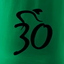 Cyklista oslavuje tridsiatku (30)