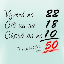 Vyzerá, cíti sa, chová sa - 50 rokov Vyzerá, cíti sa, chová sa - 50 rokov