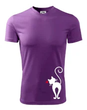 Zamilovaná mačka zozadu