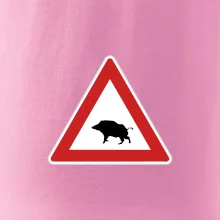 Dopravná značka - Pozor diviak