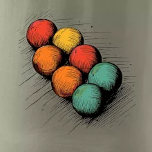 Petanque guľa kresba