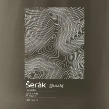 Šerák - vrstevnice v obdĺžniku