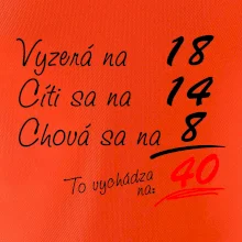 Vyzerá, cíti sa, chová sa - 40 rokov