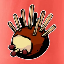 Gaštanový ježko - prsník